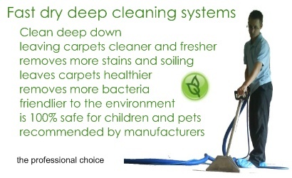 carpet and upholstery cleaning using deep cleaning systems