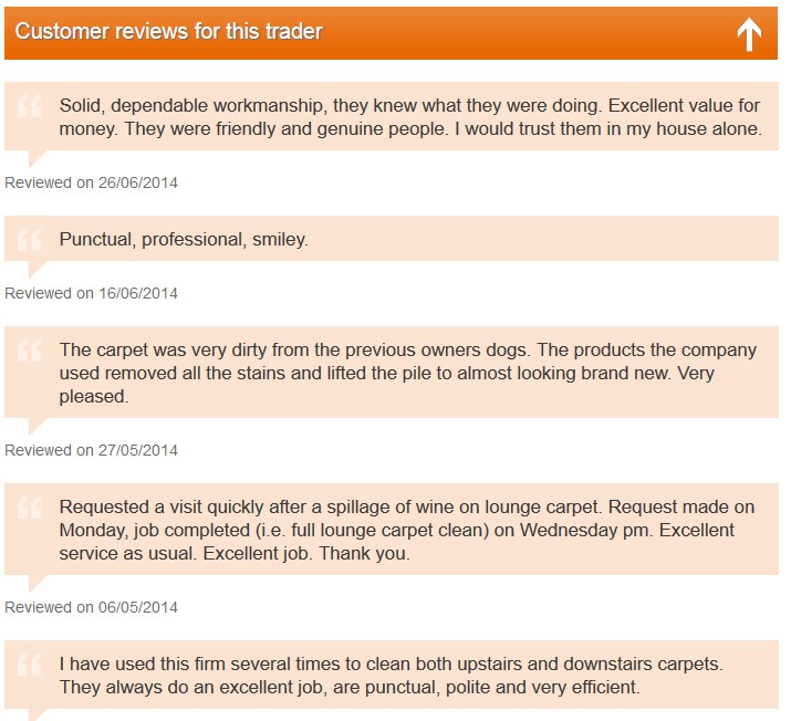 Carpet cleaning Derbyshire, the professionals